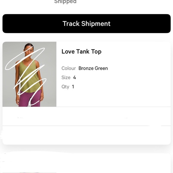 Lululemon Love Tank Top Bronze Green TIED BACK - Picture 3 of 6